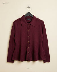 F&F (BDC-107) Light Purple Button Down Cardigans