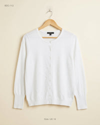 DUNNES (BDC-112) Off White Button Down Cardigans