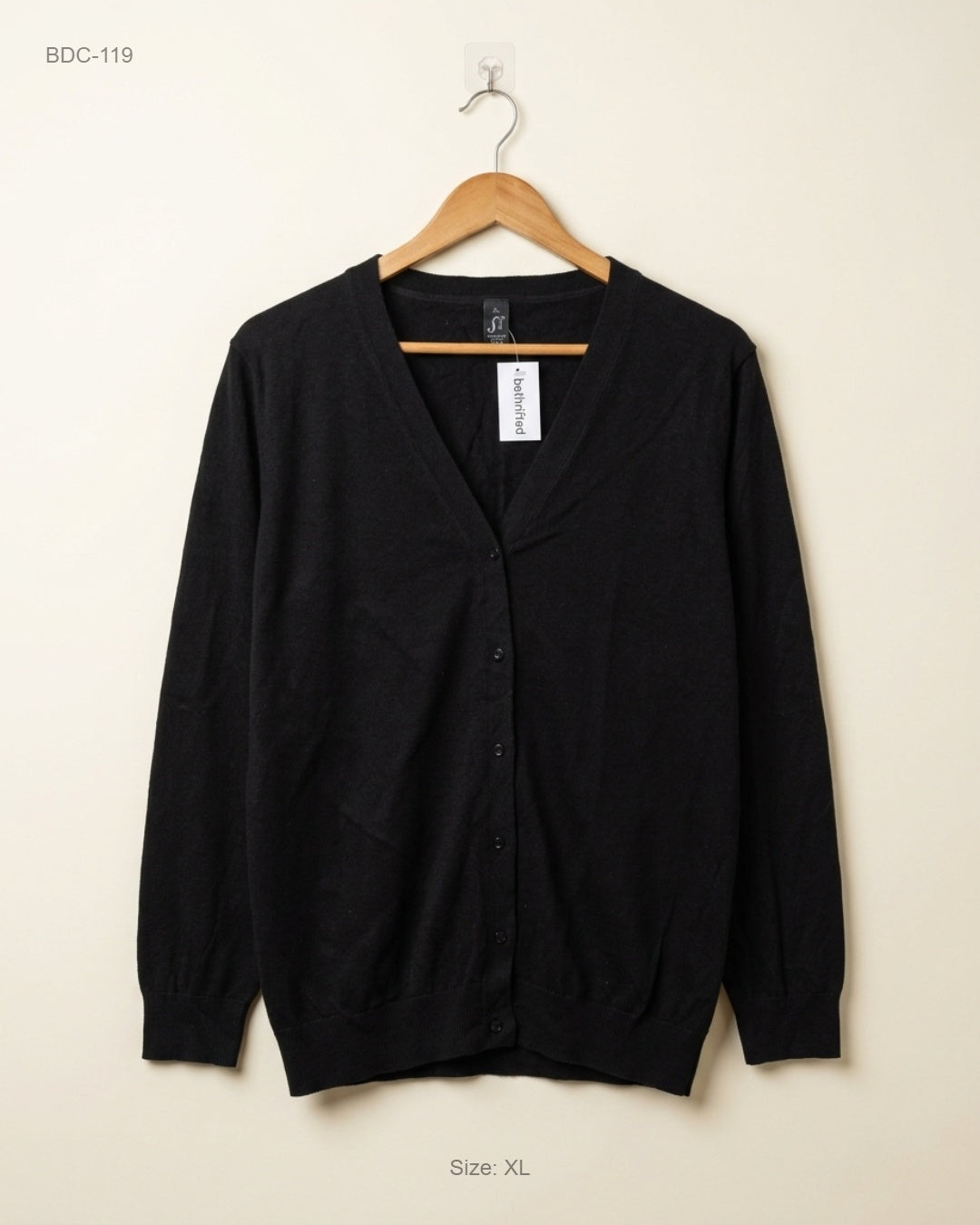 SOLS (BDC-119) Black Button Down Cardigans
