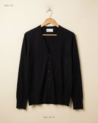 BHS (BDC-127) Black Button Down Cardigans