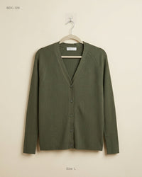 PRIMARK (BDC-129) Olive Green Button Down Cardigans