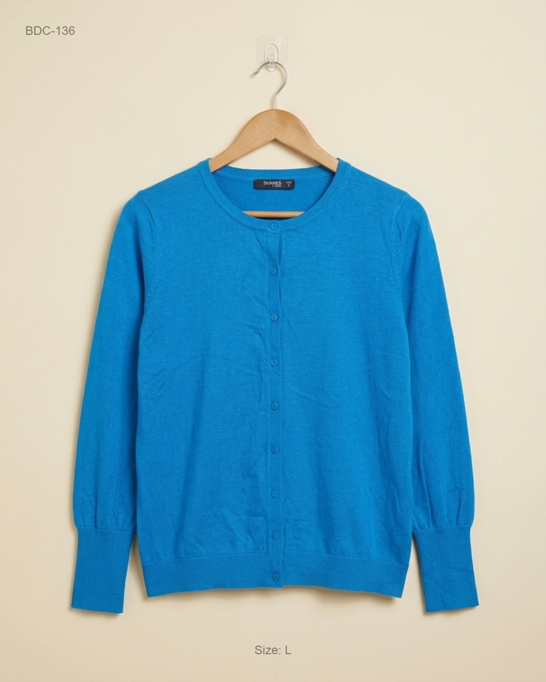 DUNNES (BDC-136) Royal Blue Button Down Cardigans