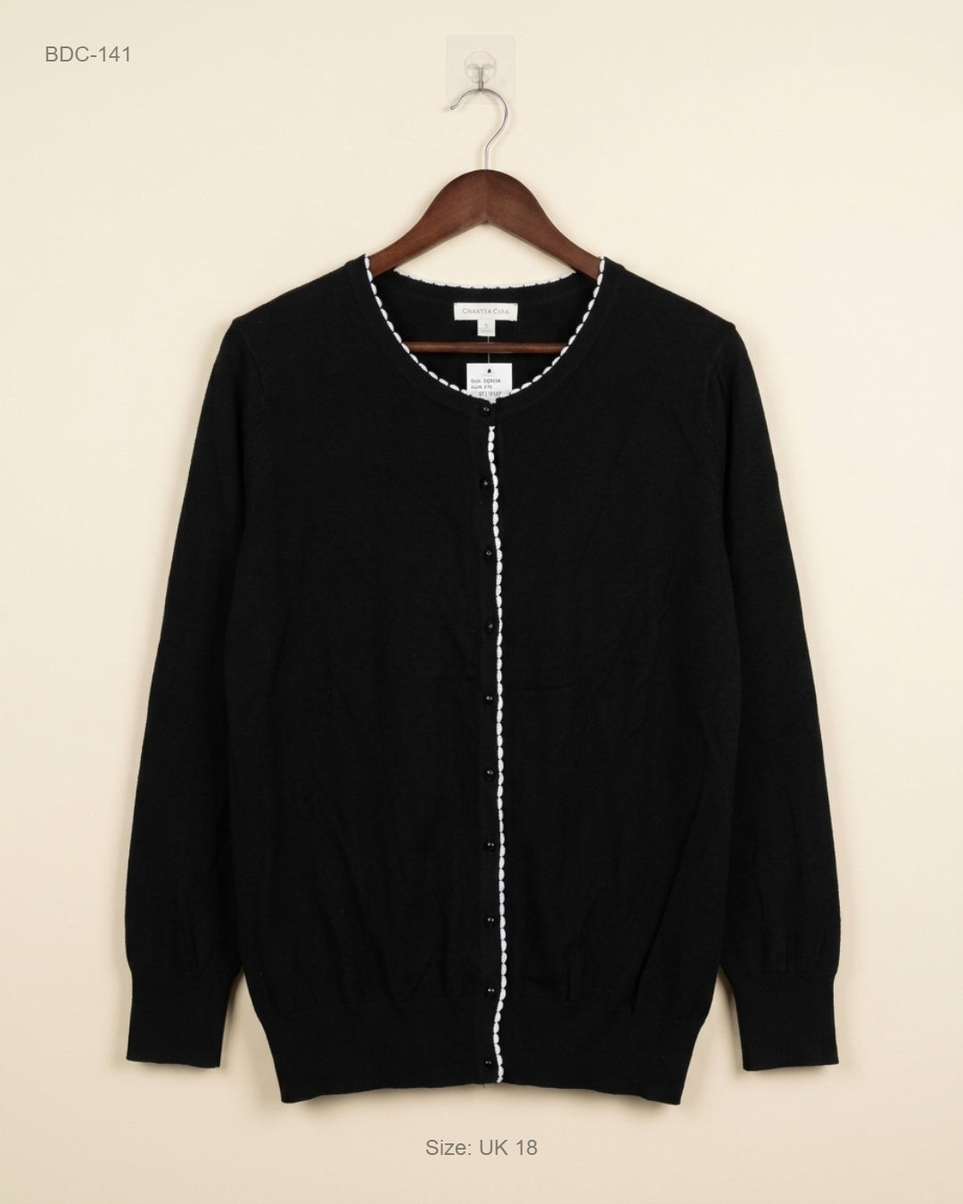 Button Down Cardigans | Debenhams Classics | Preloved Branded | Black Cotton | Premium | OTS Thrift Store Karachi Pakistan