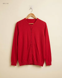 (BDC-142) Red Button Down Cardigans