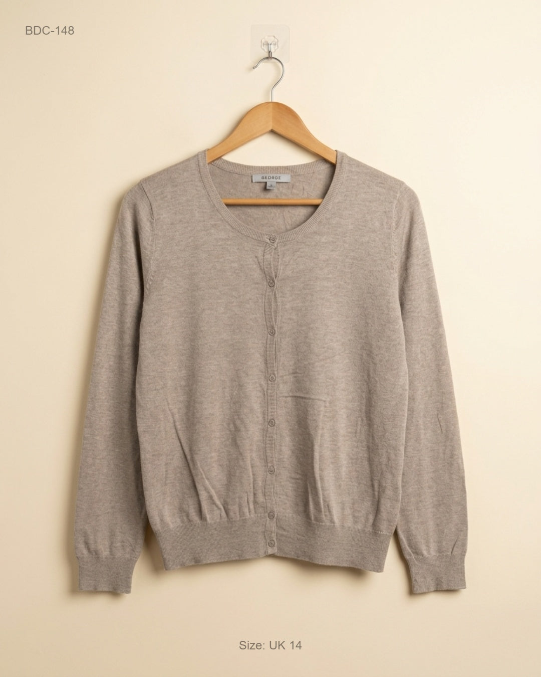 GEORGE (BDC-148) Beige Button Down Cardigans