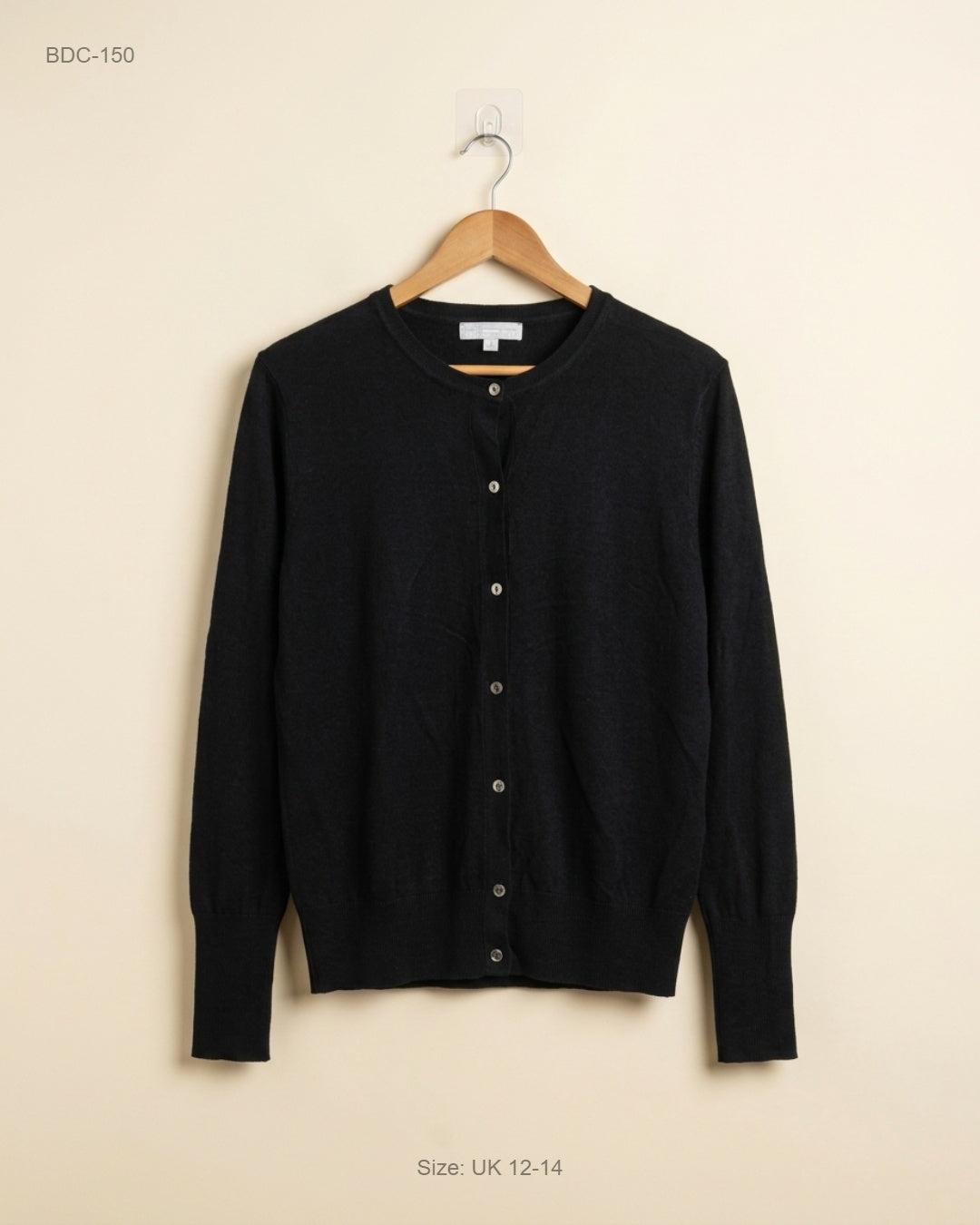 Secondhand Branded Button Down Cardigans by Primark, Black Cotton fabric, Premium condition, for Women - Online Thrift Shop Karachi Pakistan