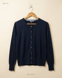 PAPAYA (BDC-151) Blue Button Down Cardigans