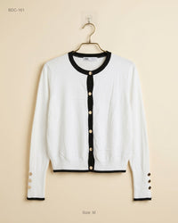 ZARA (BDC-161) Black & White Button Down Cardigans