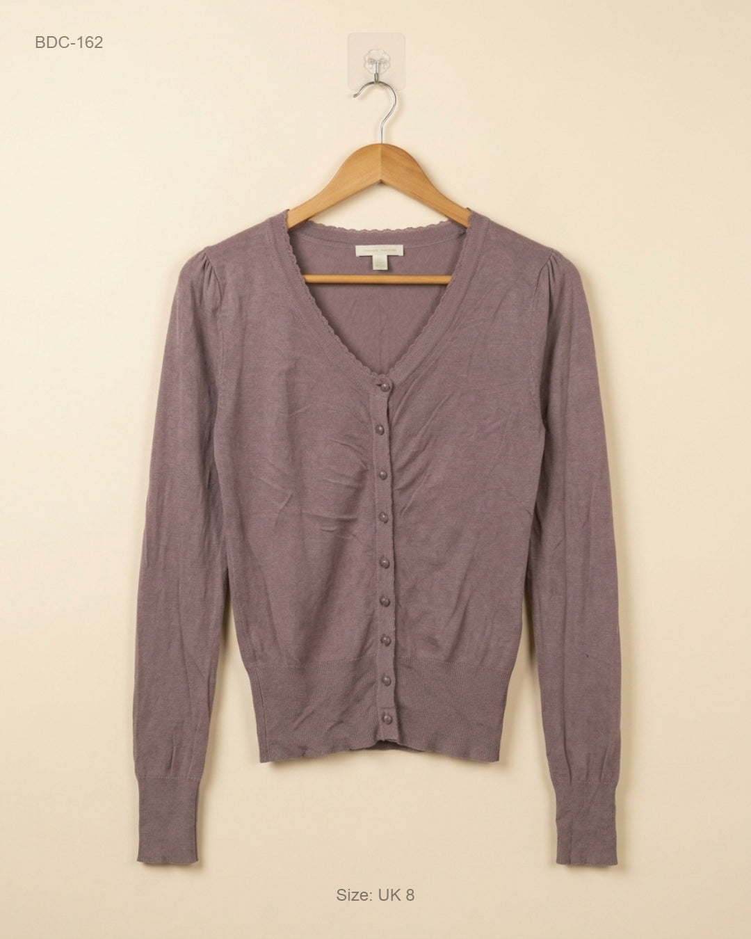 Preloved Premium Button Down Cardigans by Atmosphere, Light Brown Viscose for Women - OTS Thrift Shop Lahore Pakistan