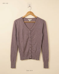ATMOSPHERE (BDC-162) Light Brown Button Down Cardigans