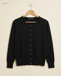 M&S COLLECTION (BDC-164) Black Button Down Cardigans