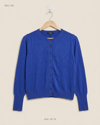 M&S COLLECTION (BDC-165) Royal Blue Button Down Cardigans
