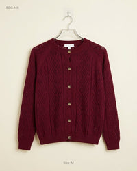 SHEIN (BDC-166) Maroon Button Down Cardigans