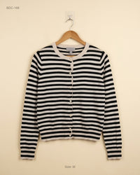 H&M (BDC-168) Skin And Black Button Down Cardigans