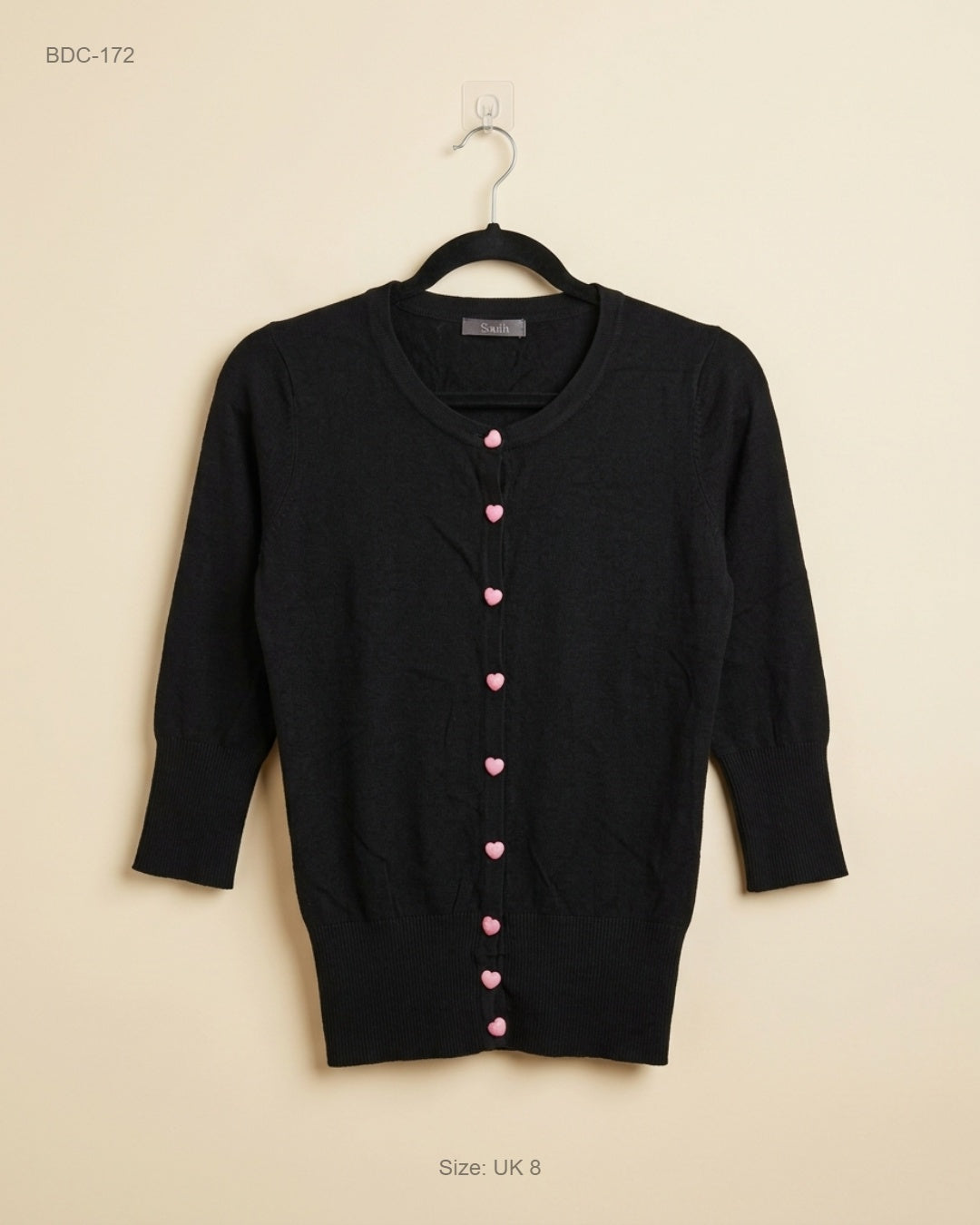 Button Down Cardigans | South | Preloved Branded | Black Viscose | Premium | OTS Thrift Store Lahore Pakistan