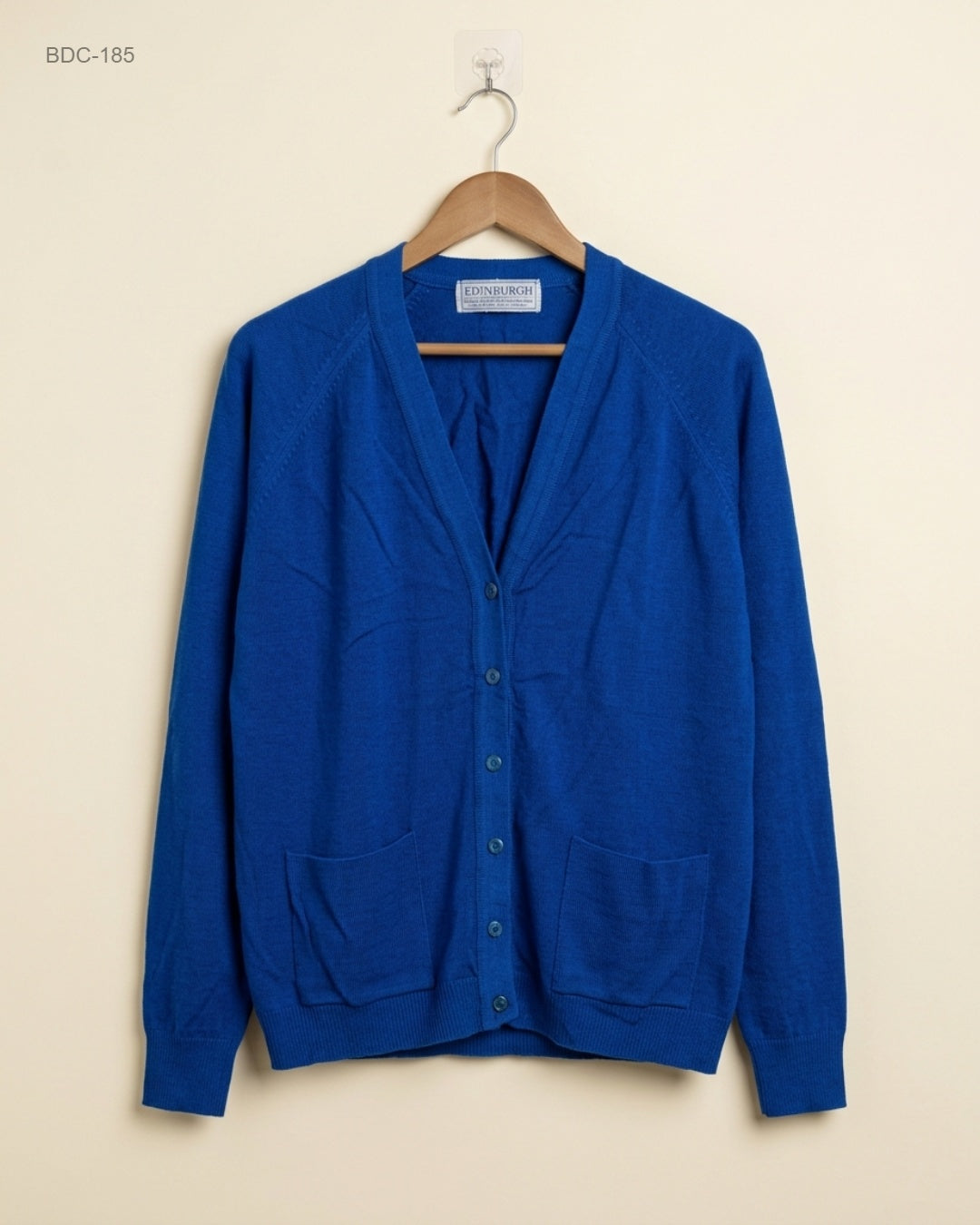EDINBURGH (BDC-185) Royal Blue Button Down Cardigans