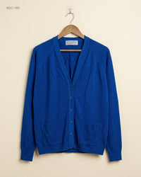 EDINBURGH (BDC-185) Royal Blue Button Down Cardigans