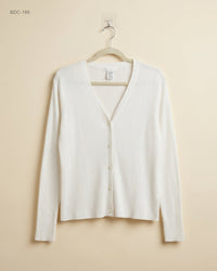(BDC-186) Off White Button Down Cardigans