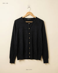 F&F (BDC-196) Black Button Down Cardigans