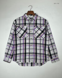 M AND CO KIDS Multi Color Women's Button Down Shirt (BDS-100)