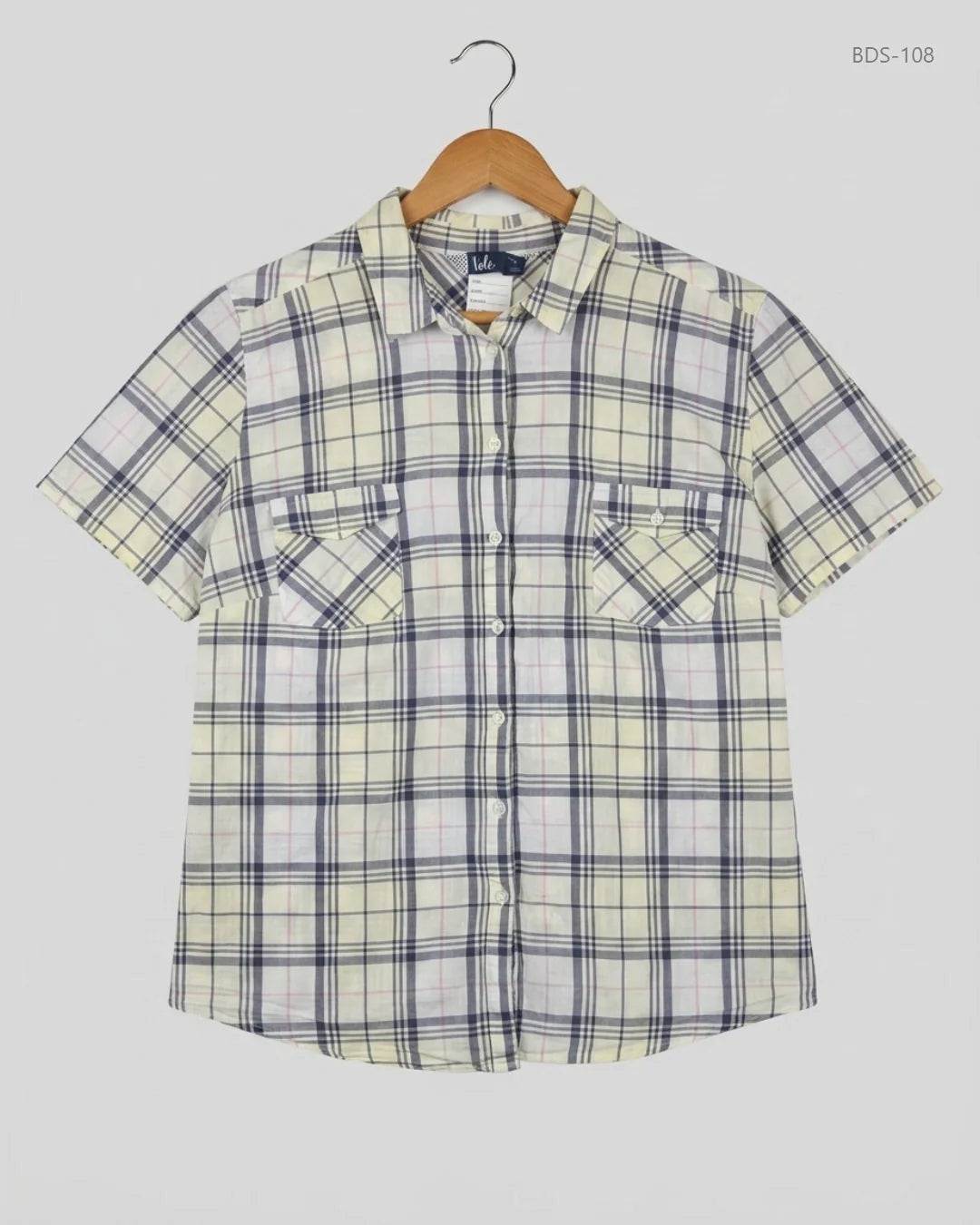 UK Imported secondhand Button Down Shirt - ISLE brand, OffWhite Cotton, Premium condition, for Womens - Online Thrift Store Islamabad Pakistan