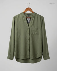 ATMOSPHERE (BDS-110) Olive Green Button Down Shirt
