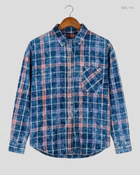 DENIM CO (BDS-115) Blue Button Down Shirt