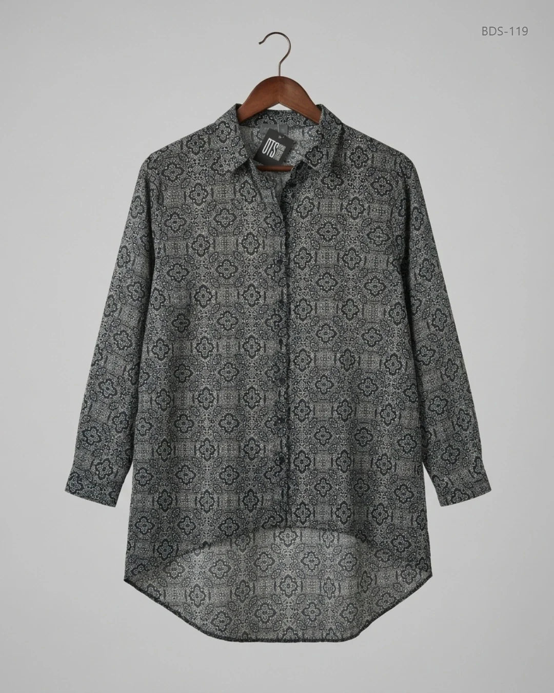 PAPAYA (BDS-119) Black Button Down Shirt