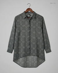 PAPAYA (BDS-119) Black Button Down Shirt