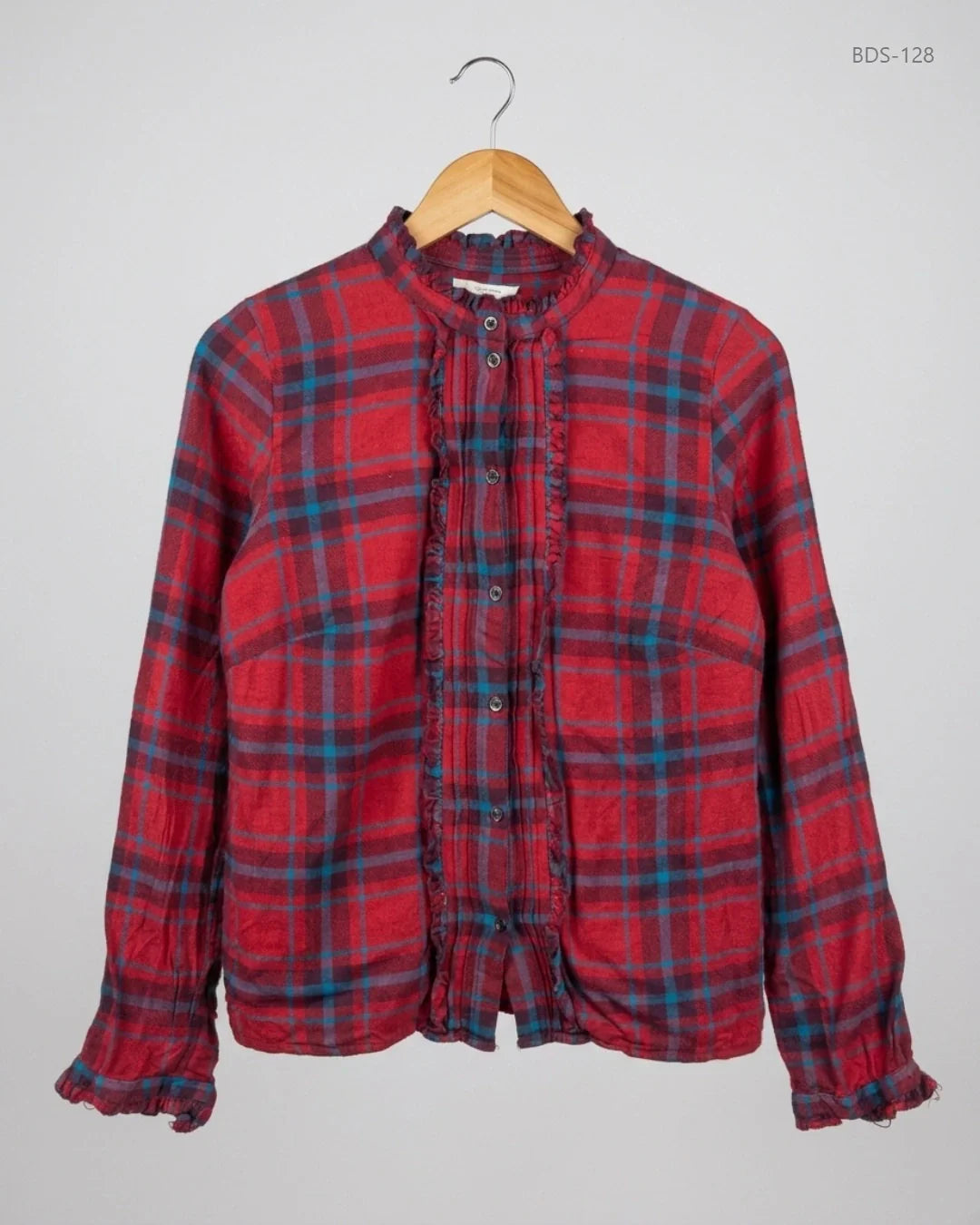 PAPAYA (BDS-128) Red & Blue Button Down Shirt