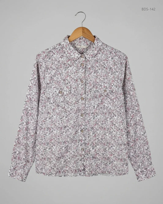 Shop Premium Button Down Shirt by TU | Preloved Branded Clothes | White Cotton | Womens | OTS Thrift Store Islamabad Pakistan