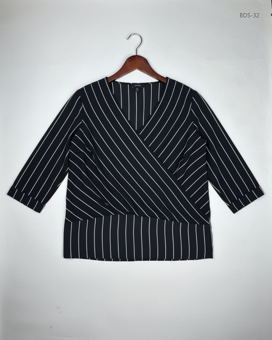 ATMOSPHERE Black Women's Button Down Shirt (BDS-32)