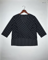 ATMOSPHERE Black Women's Button Down Shirt (BDS-32)