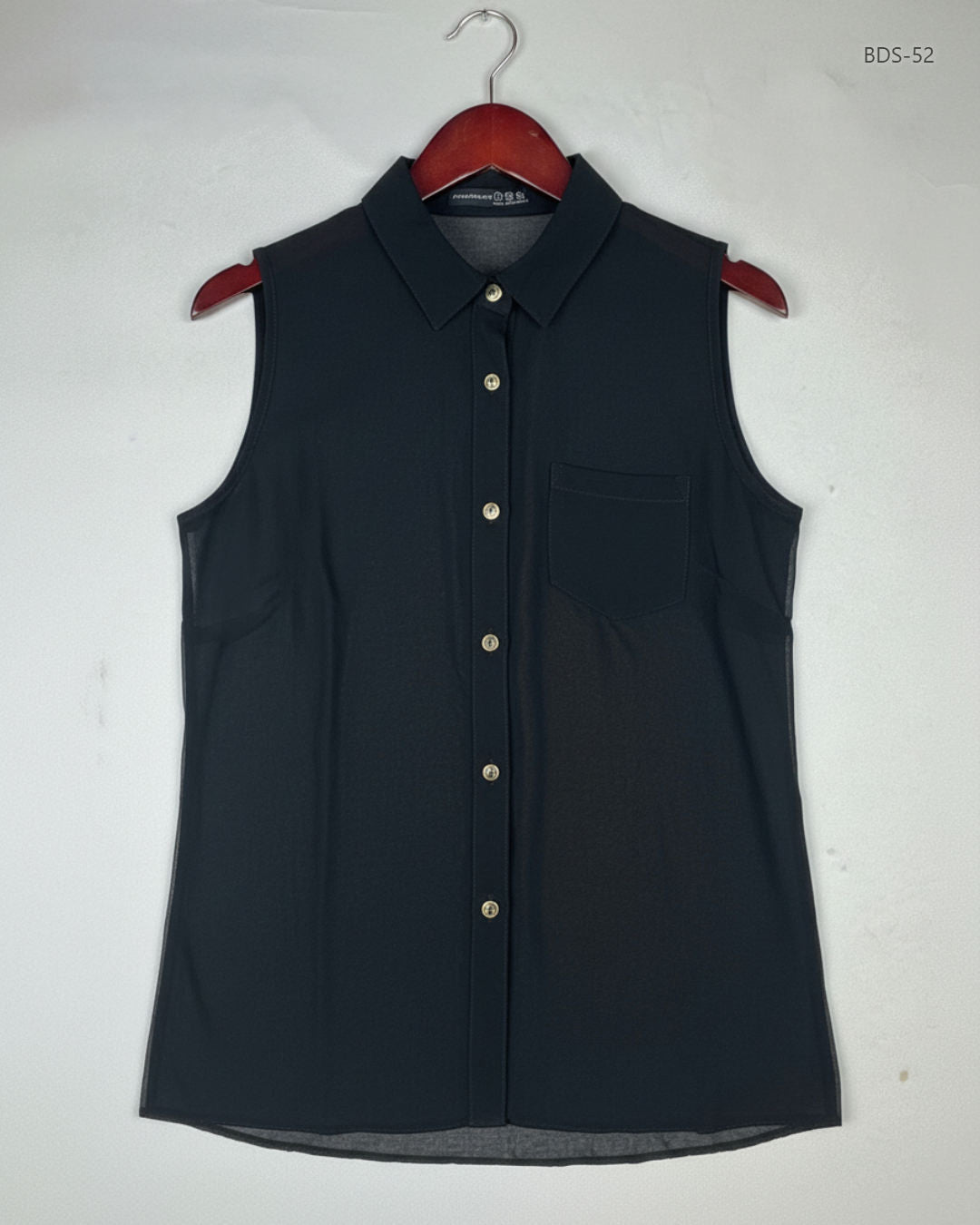 ATMOSPHERE Black Women's Button Down Shirt (BDS-52)