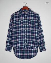 ABERCROMBIE & FITCH Blue Women's Button Down Shirt (BDS-58)