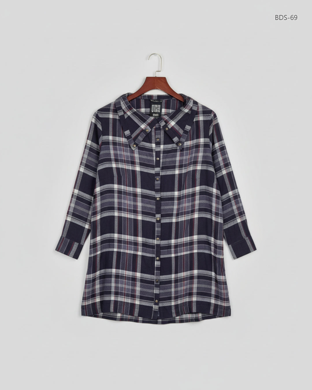 MARKS & SPENCER Purple Women's Button Down Shirt (BDS-69)