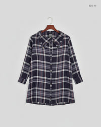 MARKS & SPENCER Purple Women's Button Down Shirt (BDS-69)