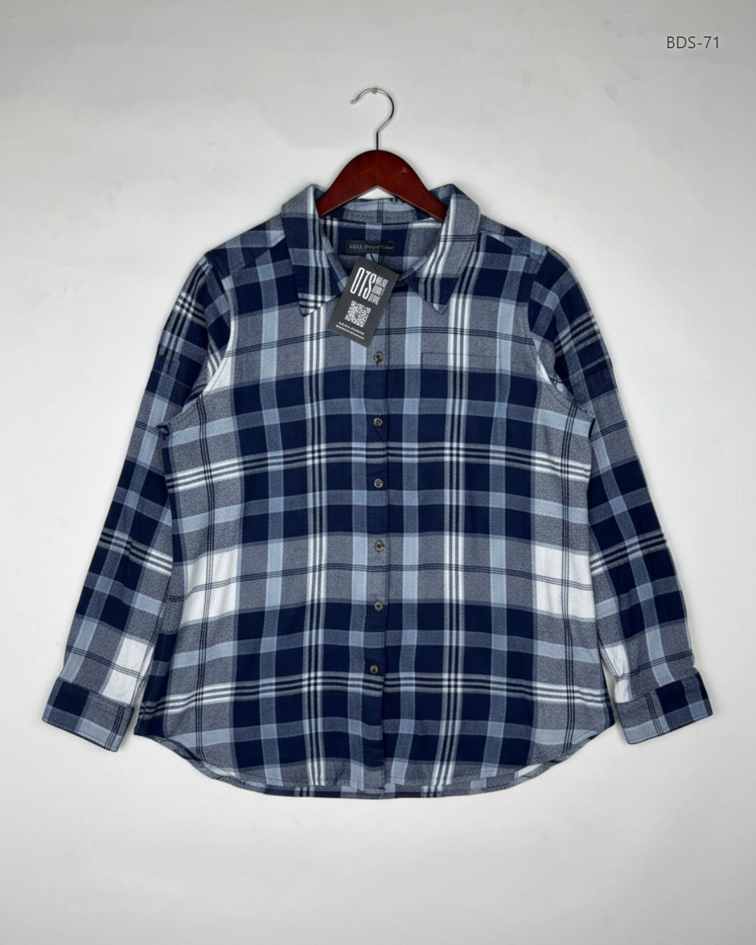 MARKS & SPENCER Multi Color Women's Button Down Shirt (BDS-71)