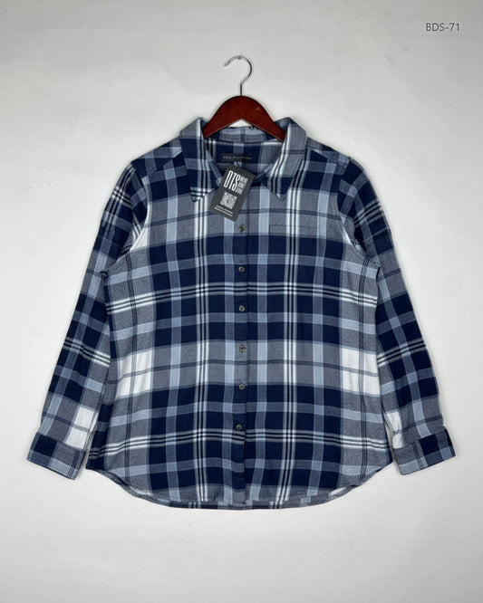 UK Imported secondhand Button Down Shirt - Marks & Spencer brand, Multi Viscose, Premium condition, for Women - Online Thrift Store Islamabad Pakistan