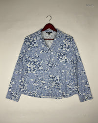BONMARCHÃƒÂ© Sky Blue Women's Button Down Shirt (BDS-72)