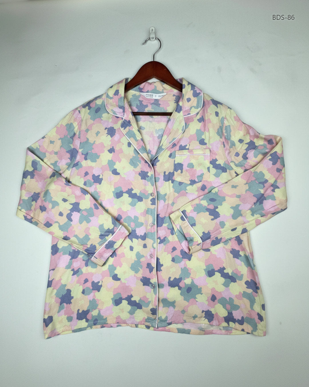 PRIMARK Multi Color Women's Button Down Shirt (BDS-86)