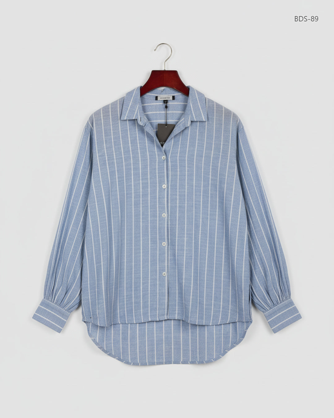 PRIMARK Blue Women's Button Down Shirt (BDS-89)