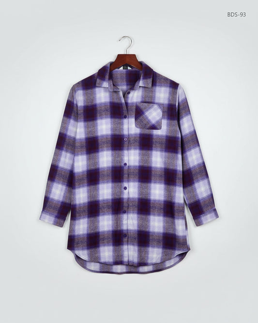 Secondhand Branded Button Down Shirt by Primark, Purple Viscose fabric, Premium condition, for Women - Online Thrift Shop Lahore Pakistan