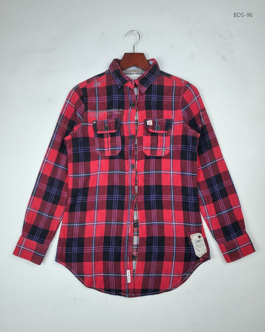 UK Imported secondhand Button Down Shirt - River Island brand, Multi Cotton, Excellent condition, for Women - Online Thrift Store Islamabad Pakistan