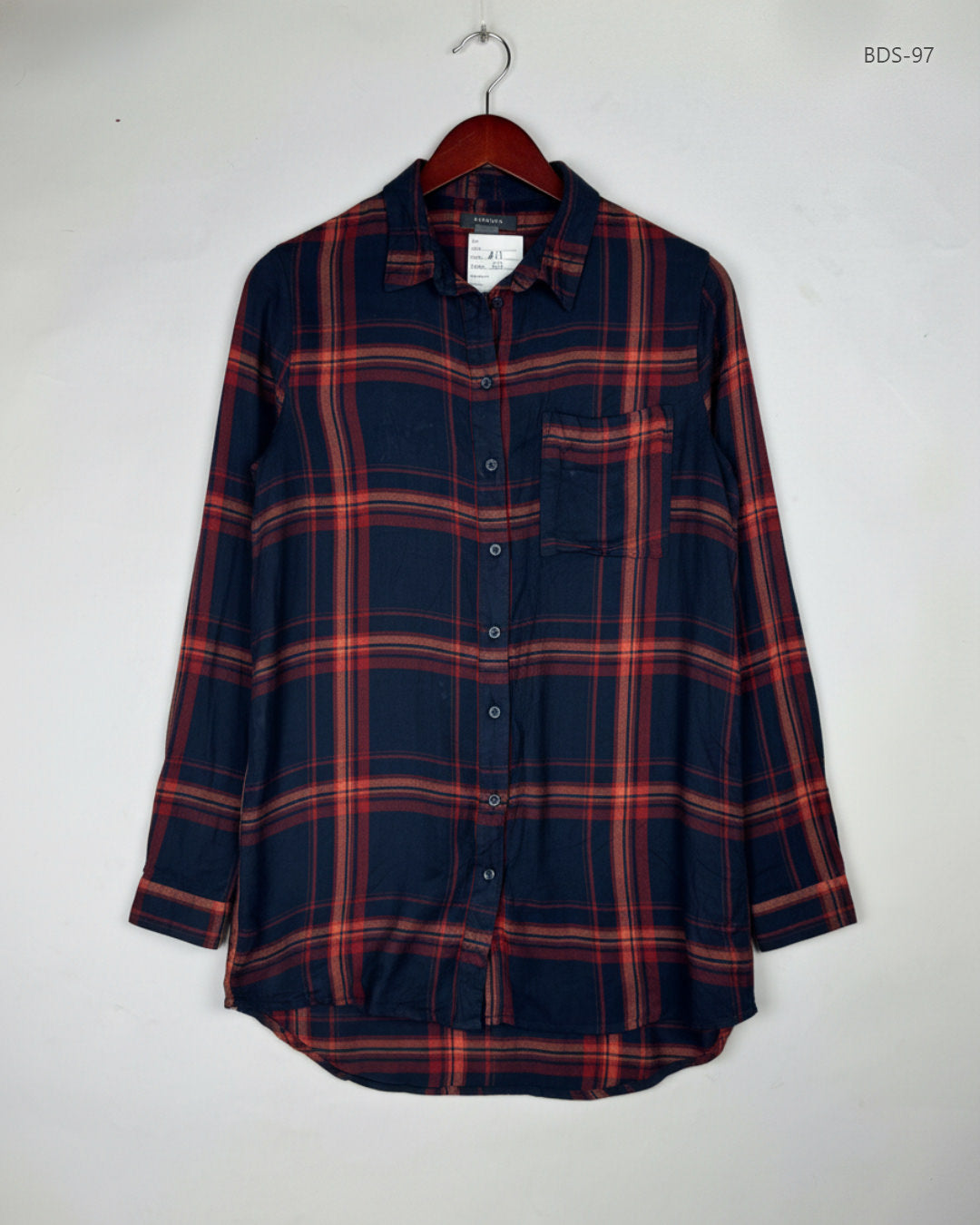 Premium Condition Button Down Shirt | Preloved Primark | Black Viscose | Thrift Shop for Women Lahore Pakistan | OTS