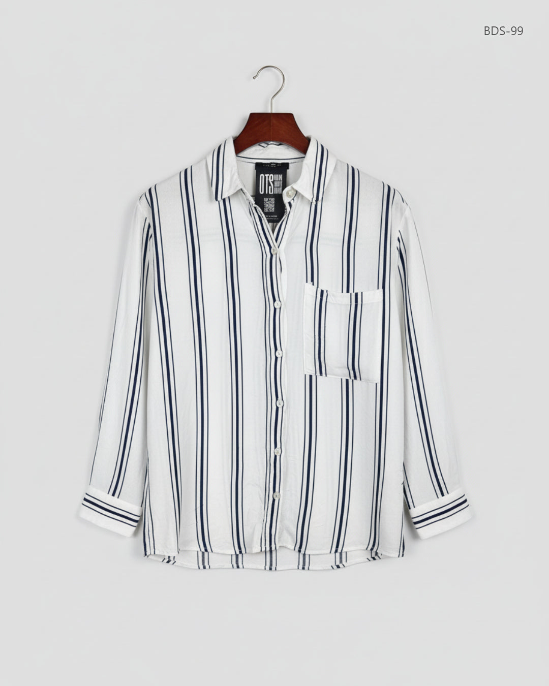 BERSHKA White Women's Button Down Shirt (BDS-99)