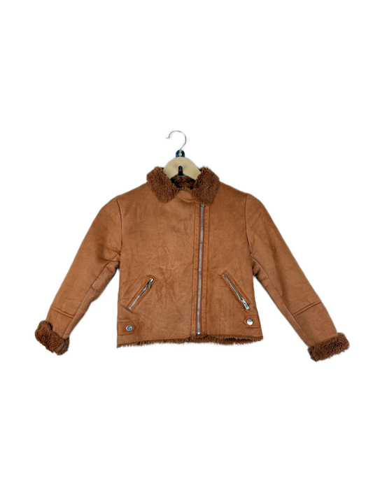 Tan Winter Boys Jacket by River Island (BJ-27)