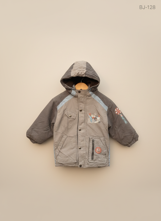 Gray Winter Boys Jackets by Kiki&koko (BJ-128)