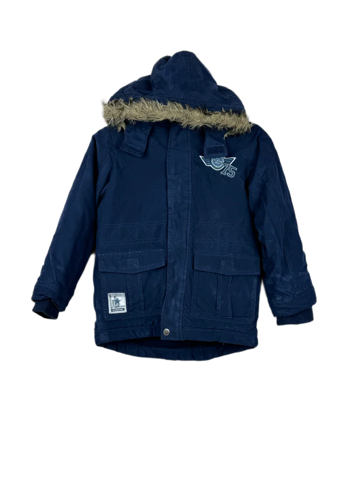 Preloved Premium Winter Boys Jackets by Topolino, Navy Polyester for Boys - OTS Thrift Shop Lahore Pakistan