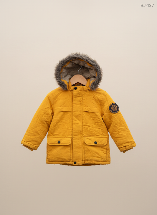 Yellow Winter Boys Jackets by Little Kids (BJ-137)